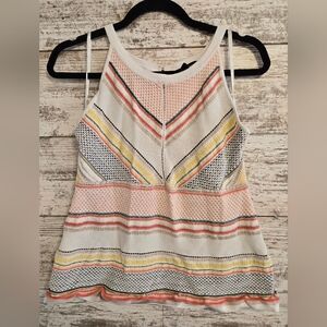 White House Black Market Multicolor Striped Tank Top